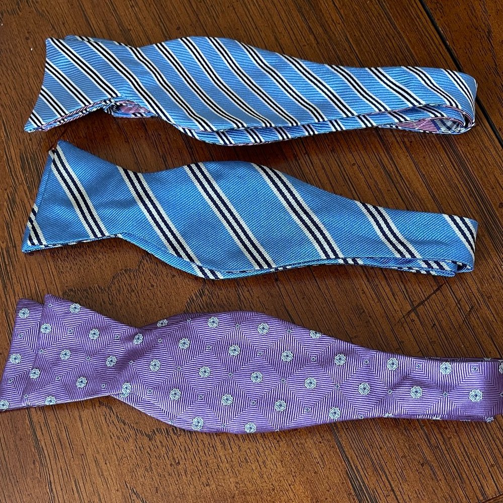 Brooks Brothers Silk Bow Ties (3)
